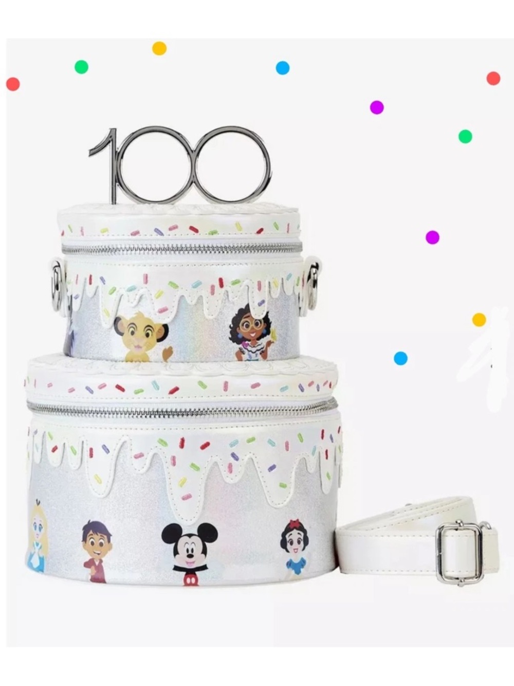 Loungefly Disney 100 Cake Crossbody Bag New with Tags Gorgeous 🎂